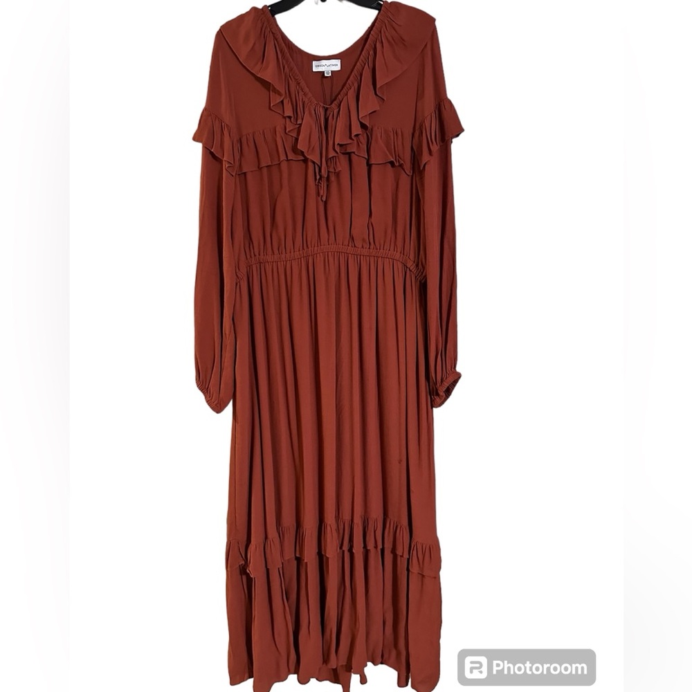 Gibson Latimer Rust XXL long dress.